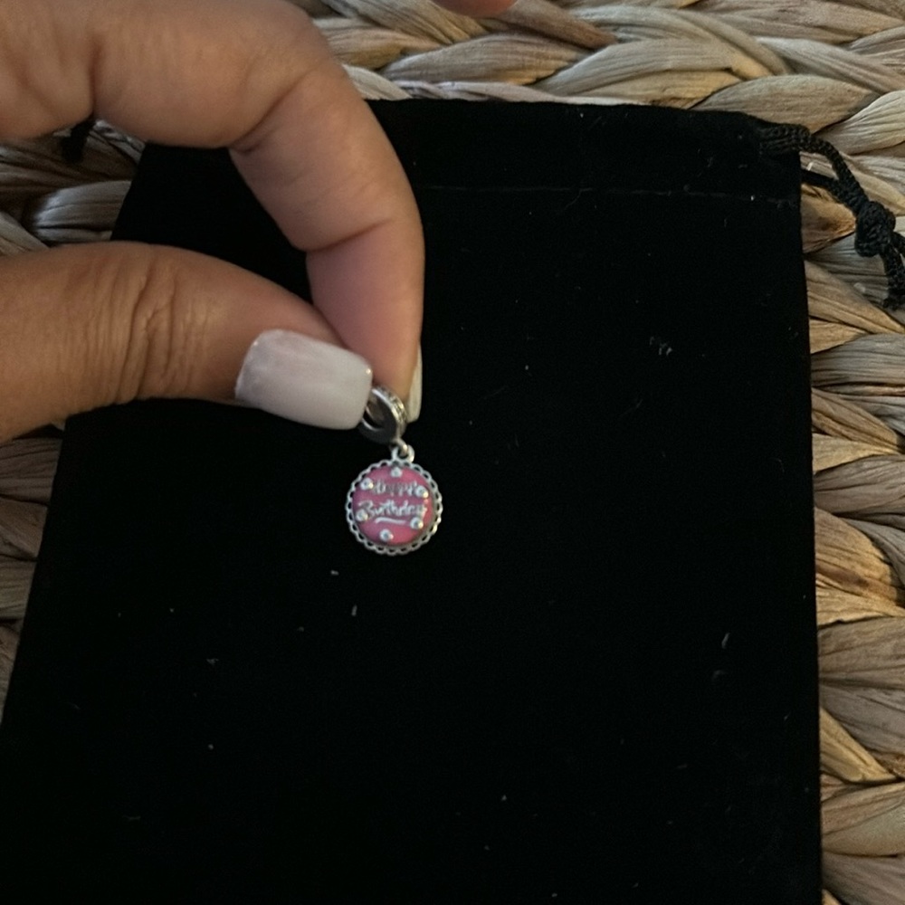 Pandora dangle Happy Birthday charm